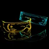 Colorful El luminoso occhiali LED illuminazione visiera occhiali da vista per bar ktv festa di compleanno natale decorazioni newyear