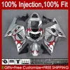 Molde de inyección para SUZUKI GSXR 600 750 CC GSXR600 K1 01-03 Cuerpo 37No.130 GSXR750 GSXR-750 600CC 750CC 2001 2002 2003 GSXR-600 GSX-R750 01 02 03 OEM Carenado llamas rojas