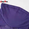 Pantalones cálidos para mujer Pantalones de cintura alta de invierno Engrosamiento Terciopelo Causa Pantalones Mujer Elástico GAREMAY 210428