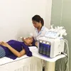 Professionele Hydro Facial Beauty Machine met Microcurrent RF BIO Lifting Vacuüm Comedondrukker Skin scrubber