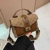 Temporada de folga de alta qualidade e inverno pequeno quadrado feminino nova moda mensageiro commuter bolsa de ombro único Handbags268w