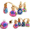 Polymer Clay Car Perfume Bottle Cars Hanging Decoration Essential Oils Diffusers Perfume-Pendant Bottles Fragrance Air Fresher Ornament SN3135