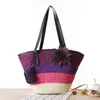 Wholale fashion dign real straw beach bag for women handbag