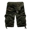 US-storlek Camouflage Loose Cargo Shorts Men Cool Summer Militär Camo Kort Byxor Homme 210629