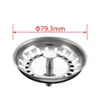 Haute Qualité 79.3mm 304 En Acier Inoxydable Cuisine Drains Évier Crépine Bouchon Déchets Plug Filtre Salle De Bains Bassin Vidange DH8585