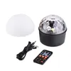 9 Color Bluetooth Stage Lights DJ Rotating LED Effects Crystal Magic Ball Light Sound Activated Lighting with Remote Control MP3 Play and USB for KTV Club Pub Show