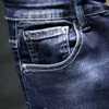 Men's Jeans 2021 Elastic And Teenagers' Casual Pants Korean Version Slimmed Down Trousers Blue Clothing Fashion