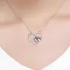 Authentieke 925 sterling zilveren hart hanger koala ketting vrouw mode zirkoon sieraden meisje verjaardag huwelijksgeschenk