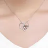 authentique 925 sterling argent coeur pendentif koala collier femme mode zircon bijoux fille cadeau de mariage anniversaire