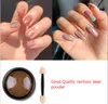 Qualidade prata ouro 3D Holográfico Nail Laser Pó Rainbow Nail Art Glitter Camaleão Chrome Pó Pigmento Manicure Gel Verniz Glitter Pó