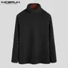 2020 Winter Fashion Mens Trui Fake Nink Kasjmier Lange Mouw Warme Jumper Turtleneck Fleece Mannen Pullovers Streetwear Incerin Y0907