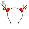 Pinces à cheveux Barrettes Élégant Santa Elk Antler Christamas Bandeau Pour Femme Belle Boule De Cheveux Cloche Corne De Renne Décoration De Noël Bandeau Gi