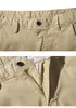 Men Pants Khaki Black Cotton Solid Straight Casual Slim Fit Mens Trousers 2021 Spring Summer Outdoor For Male Men's