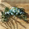 Decorative Flowers & Wreaths Christmas Artificial Silk Sunflowers Swag Arch Decor Peony Backdrop Handmade Garland Home Hanging Wreath