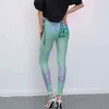 Casual Print Hit Color Women Pants High Waist Slim Elastic Fabric Boot Cut Pant For Female Fashion Clothes 210521