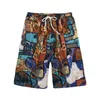 2021 Short de football Summer Style chaud coton et lin imprimé grand pantalon Beach Homme Lâche CCC666
