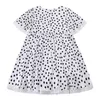 w.l.monsoonの女の子の夏のドレス2021ブランドの子供たちのパーティードレスのドットパターンヴェスティド衣装のための衣装プリンセスドレスQ0716