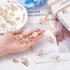 Charms 1 Box Alloy Pendants Länkar kontakter med Crystal Rhinestones Light Gold för smycken Making DIY Armband Necklace3104