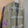 Męskie garnitury Blazers Men Women We11done Suit Wysokiej jakości wytłoczona drukowana kurtka Welldone Fashion Casual304C