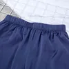 Hechechan hemdräkt för kvinnor blå cami topp ärm2 stycke uppsättning kvinnliga pyjamas byxor loungewear casual sleepwear set nightwear x0526