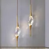 Crystal Wall Lamp Copper Body Sconce Lamp Loft Dining Living Room Bar Corridor Aisle Light Bedside Stair Pendant Lamps