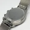 Relojes de pulsera 2022 45 mm Hombre Green Dial Top Luminoso Acero inoxidable Cronógrafo Reloj de regalo de cuarzo Reloj masculino
