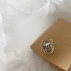 Stud coréen Vintage tempérament creux métal Rose oreille os Clip sans boucles d'oreilles percées femmes fête accessoires