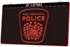 LD7062 Peel Regional Police 3D Incisione LED Segno luminoso Intero Retail7404043