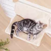 Kennels Długopisy Kot łóżko Wymienny Parapeta Sill Lounge Hamaków do Kitty Wiszące przytulne przewoźnik Pet Seat Hamak Beżowy