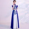 Roupa étnica sexy botão vintage chinês vestido clássico mandarim colar oriental cheongsams primavera verão elegante vestido de banquete a linha qipa