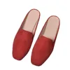 Slippers Summer Summer Mules Shoes Fashion Solid Outside Flat Women Slies Disual Flip-Flops Lazy Sandals زيادة 33-43