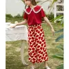Girls' suit children's two-piece short-sleeved wide-leg pants summer fashion fashionable P4543 210622
