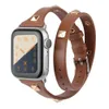 Banda di orologi a doppio tour Rivet per Apple 38mm 41mm 41mm 42mm 44mm 45mm Women Men Bracciale banda Iwatch Serie 7 6 5 4 3 2 14590735