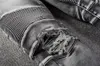 مصمم فاخر رجل جينز ماركة غسلها تصميم رمادي سليم الساق الدينيم السراويل الأزياء نادي الملابس الذكور الهيب هوب نحيل دراجة نارية السائق جان بنطلون حجم 28-40