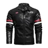 Mäns jackor Mens Läder och rockar Casual Short Wind Men Jacket Autumn For Man Spring Motorcykelstil