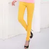 Plus Size 5XL 6XL Women Stretch Cotton Leggings Candy Color Female Skinny Pencil Pants High Waist Trousers Ladies Trousers White 211008