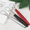 Metal Stainless Steel Tongue Scrapers Dental Cleaner Oral Hygiene Products 3 Colors Cleaning Brush