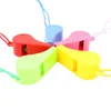 2021 new 3250 pcs Promotion colorful plastic Sport whistle with lanyard colors mixed