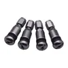 MS525AL Aluminum Stem Tire Valve Repair Kit Hex Cap Tyre Valves Repairs Tool For Most Vehicle 4PCS/Set