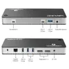 3 Station d'accueil USB C 8K DisplayPort double 4K à 60 Hz avec PD 3.0/C Gigabit Ethernet