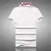 Yüksek Yenilik Lüks Erkekler Yaka Işlemeli Kırmızı Yılan Moda Polo Gömlek Gömlek Hip Hop Kaykay Pamuk Polos Top Tee # B95 210329