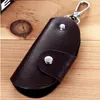 Nyckelringar 2022 Fashion Men Kvinnor Läder Key Chain Accessory Pouch Bag Wallet Case Holder