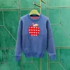 Fashion-Designer double G logo Women's Knits apple sweater women loose round neck pullover long sleeve top