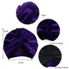 Moda Veludo Torçal Turbante Mulheres Muçulmanas Dupla Camada Hijab Hat Silky Catin Cat Head Lenço Turbãs Turbães Perda de Cabelo Headwear