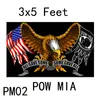 3 x5 FT POW MIA 플래그 생생한 색상 및 페이드 증거 - 캔버스 헤더 배너 플래그 당신은 잊혀지지 않습니다. 잊혀지지 않은 죄수 죄수 깃발 Polyester와 황동 그로밋 야외 HH21-288