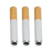 담배 모양의 담배 흡연 파이프 78mm55mm 길이 100 개/몫 알루미늄 합금 다채로운 휴대용 미니 핸드 스너프 튜브 한 타자 박쥐 VS Dab Rig 유리 봉