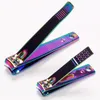 Colorful Nail Clippers Set Titanium Steel Ultra Sharp Sturdy Fingernail and Toenail Clipper Cutters Manicure Tool For Salon