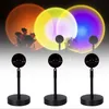 Sunset Projection Lamp LED Night Lights Sunset Lamp Bedroom Decor USB Rainbow Projector Atmosphere for Home Bar Drop7802236