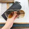 Diseñador de marcas de moda Gafas de sol de gran tamaño para mujeres gafas punk punk anti uv marco anteojo congaño de hombres con lentes grises con caja original