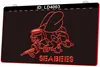 LD4003 Seabee United States Naval 3D Engraving LED Light Sign Wholesale Retail